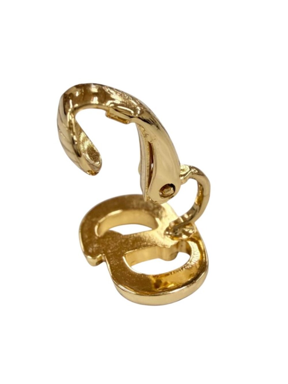 Dior Vintage CD Logo Earrings for Both Ears Gold - Picture 6 of 7
